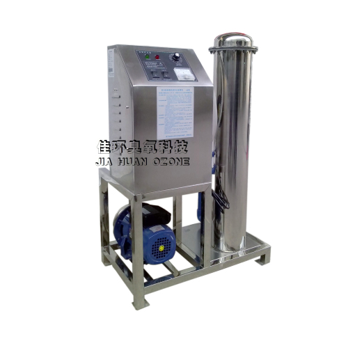 HY-S-01臭氧水生成器  HY-S系列臭氧水成生器是我公司最新研發的新型產品，對于臭氧水的處理量從小到大都可以設計裝機，產品利用增壓原理，將臭氧分子吸入混合系統進行加壓混合，從